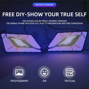 12V App-gesteuertes blinkendes Dämon Programmier bares LED-Display für Autos Eagle Devil Eyes Animierte Augen Neuer Zustand - Product Image 4