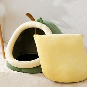 Cojín suave y esponjoso para dormir para gato, cama redonda para mascotas, casa para gato pequeña y grande, cueva - Product Image 5