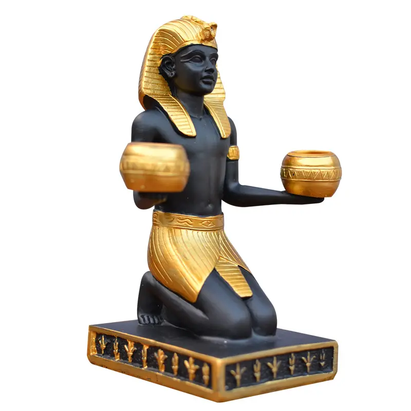 Estatua egipcia de Egipto para decoración de pared, estatua religiosa de Anubis