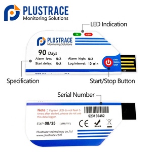 PLUSTRACE G1- V1.0 Registrador de datos de temperatura inalámbrico de un solo uso, Registrador de temperatura digital. - Product Image 3