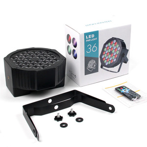 DJ ışıkları 36 LED RGB aydınlatma 9 modları DMX ses aktif sahne spot led Par ışıkları uzaktan kumanda ile - Product Image 6