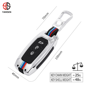 Sıcak satış çinko alaşım akıllı araba anahtarlık kapak Ford Territory için koruyucu anahtar kabuk - Product Image 2
