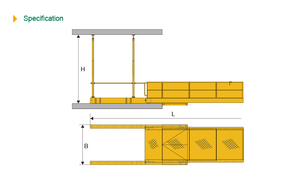 Plataforma retráctil de carga y descarga probada, material de construcción - Product Image 6