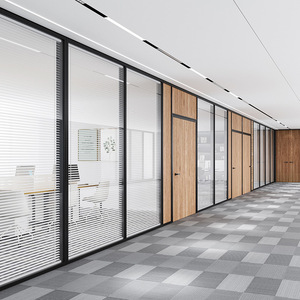 Separazione migliorata dello spazio di lavoro con design innovativo divisorio per ufficio in vetro Premium - Product Image 2
