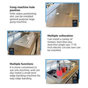 Verimli ve doğru kesim için büyük çalışma masası ve ayarlanabilir bıçak hızı ile güçlü ahşap masa testere - Product Image 5