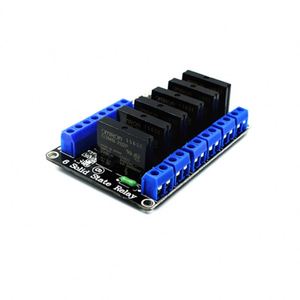 DC 5V 12V 24V <strong>3</strong>-24V 6 <strong>Channel</strong> SSR <strong>Module</strong> AC 240V 2A DC 50V 2A Output High Level Low Level Trigger Solid State <strong>Relay</strong> <strong>Module</strong> Board - Product Image 1