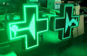 Arc Cross Led Apotheken schild, große P10 programmier bare Außen bildschirm anzeige - Product Image 3