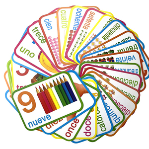 Hot-sell colori primari e forme di base flashcard per bambini in età prescolare educativo memoria cognitiva Flash Card - Product Image 4