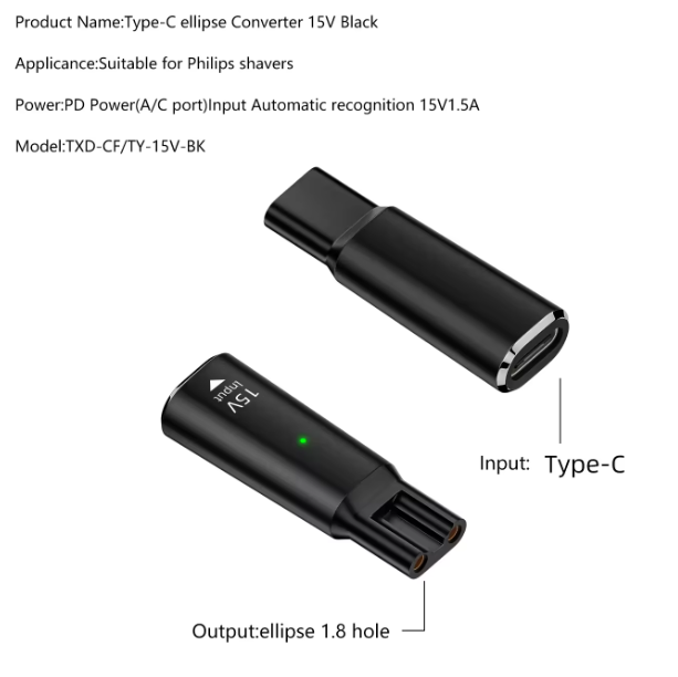 Negro - Elipse BK de 15V
