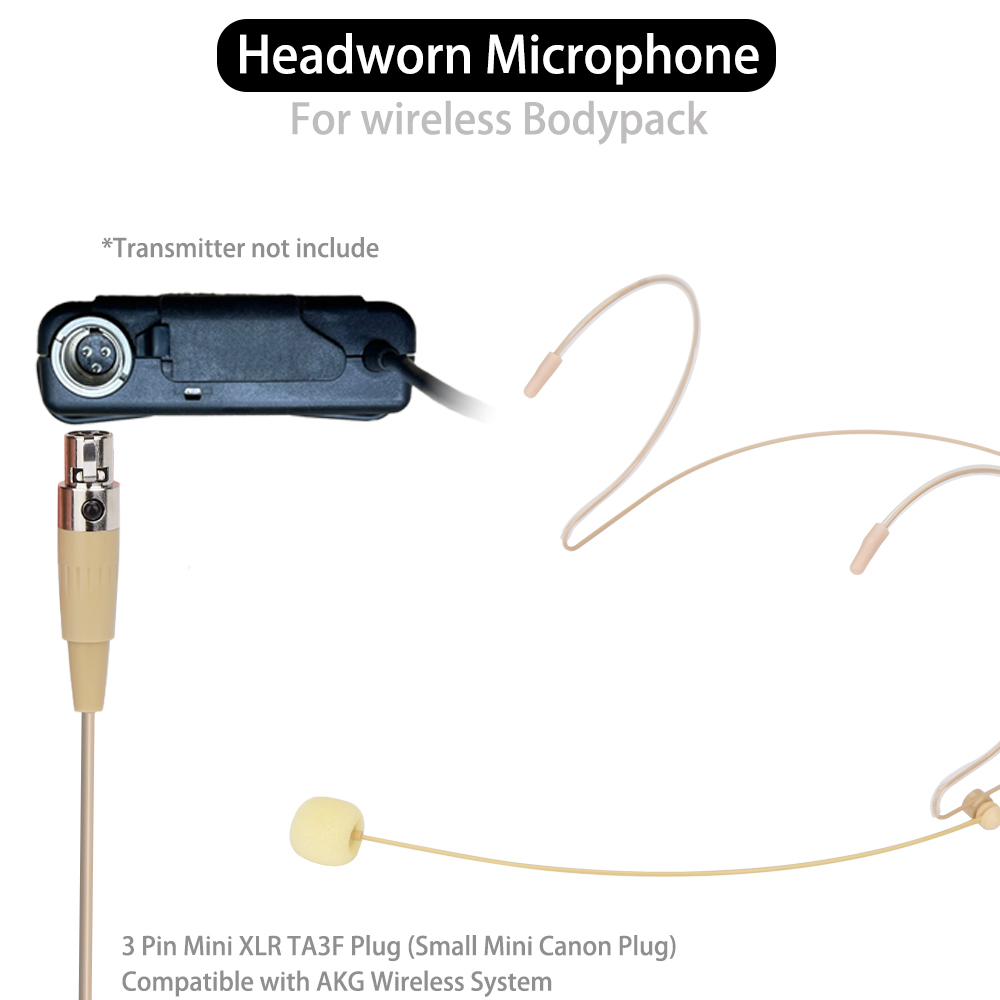 Beige (Mini XLR 3 broches TA3F pour AKG)
