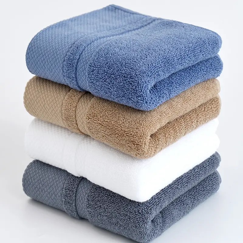 Lussuoso set di asciugamani da bagno in cotone 100% classico organico con viso morbido e asciugamani