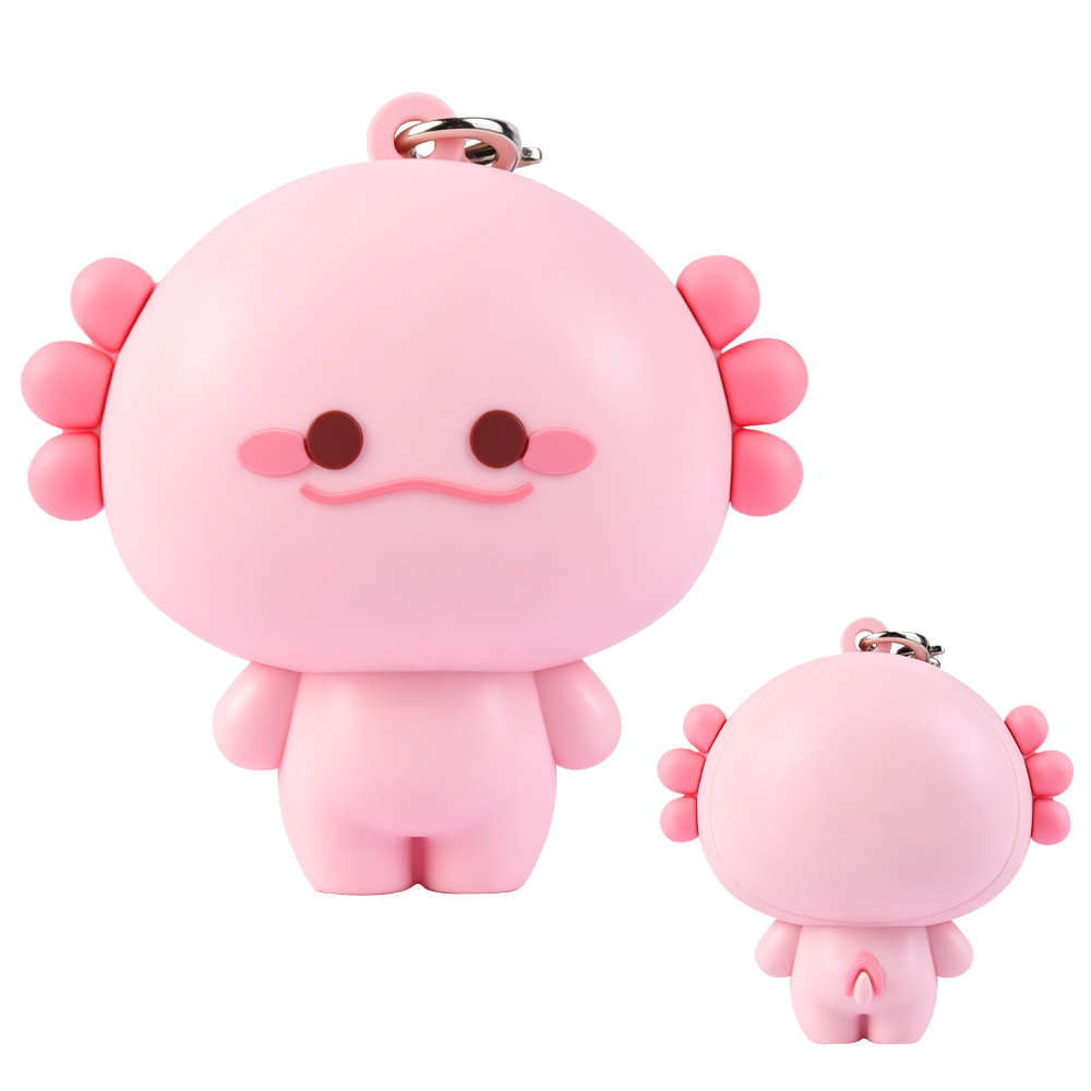 Pink Axolotl Protective Case for Airtag
