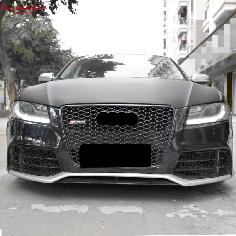 Audi A5 S5 용 자동차 범퍼 Audi A5 S5 RS5 용 그릴 프론트 립이있는 앞 범퍼 고품질 자동차 Bodykit 2009 2010 2011