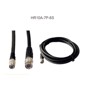 Hirose HR10A-7P-6sオープンエンドI/Oデジタルケーブルへの6ピンメスヒローズコネクタ6コア産業用カメラトリガーケーブル