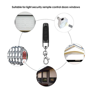 Telecomando universale con codice Clone Wireless a 4 pulsanti in metallo 433.92 compatibile con cloni a codice fisso