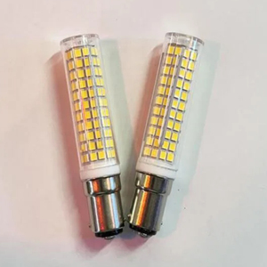 BA15D 120 Volt çift İletişim DC süngü tabanı <span class=keywords><strong>Led</strong></span> ışık ampuller T3/T4/<span class=keywords><strong>C7</strong></span>/S6 yumuşak sıcak beyaz BA15D DİKİŞ MAKİNESİ ampuller
