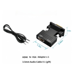 Adaptador VGA para Monitor de ordenador, puerto de Audio de 3,5mm para salida de fuente HDTV para 1080P, proyector de ordenador portátil Compatible con vídeo hembra para HDTV - Product Image 5