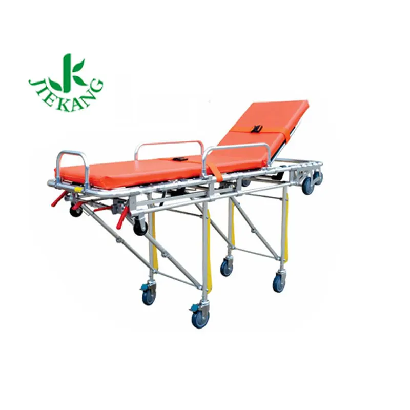 Hot Sale Hospital Rescue Professional Automatische Beladung Klappbare Kranken trage mit Rädern