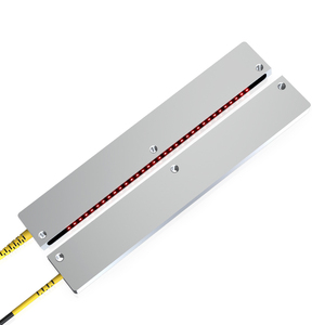 Sensor Digital de fibra óptica GTRIC, detección de presencia de cable, área de 120mm de ancho, pancarta de haz pasante, sensores ópticos de amplificador de fibra - Product Image 1