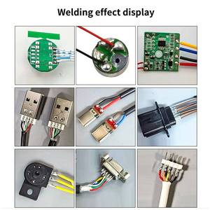 Yüksek kaliteli nokta lehim <span class=keywords><strong>PCB</strong></span> USB veri tel kablo devre kaynak sıyırma kesme ile yarı otomatik lehim makinesi
