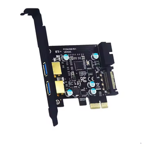 USB3.2 Gen119ピン乗算器<span class=keywords><strong>PCI</strong></span>-E1Xから2ポートPCIEコントローラーアドオンカード5GbpsPCIEUSB3.2アダプター拡張カード