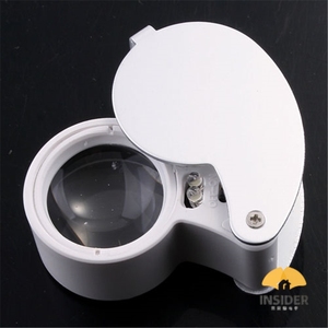 LED 40x hình đồ trang sức cầm tay đồng hồ sửa chữa kính lúp Chất lượng cao Kính lúp Lupa Ống nhòm LOUPES lupas de aumento - Product Image 2