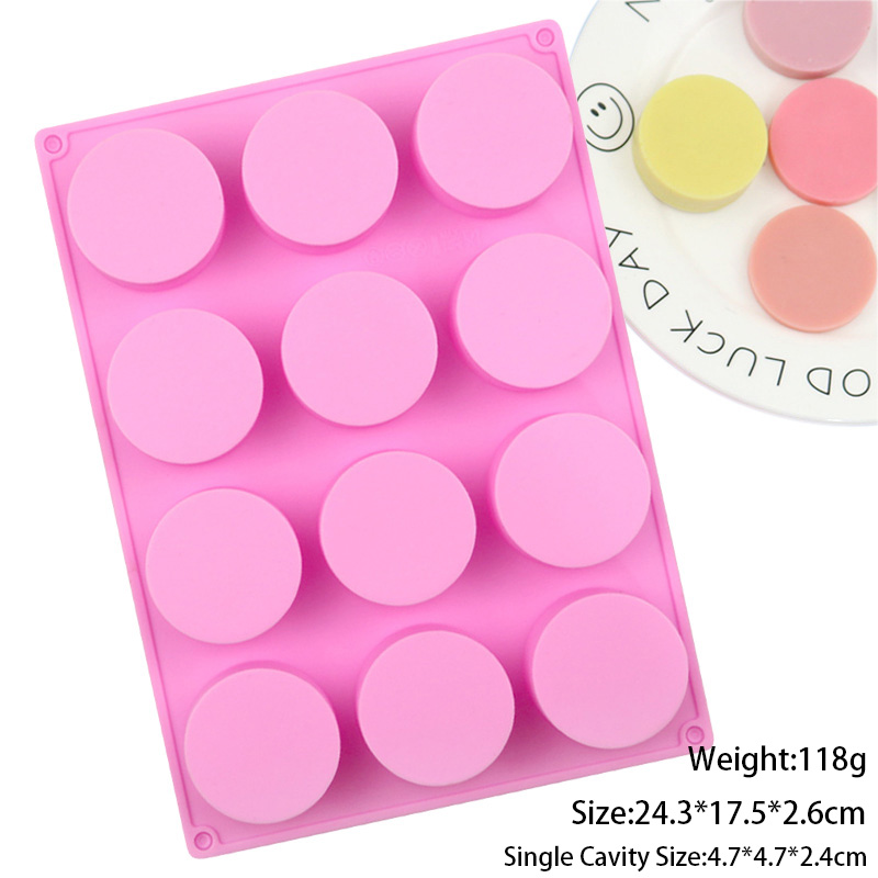 Rose 12 trous rond rose