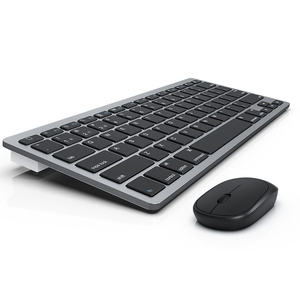 Kit de teclado y ratón ABS inalámbrico para PC de oficina, ordenador portátil, sensación de Metal, teclado y ratón de negocios combinados - Product Image 1