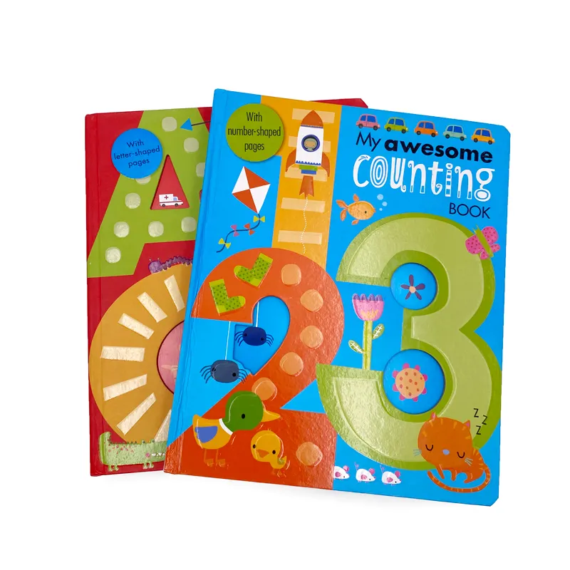 Tablero de tarjetas de aprendizaje del alfabeto para niños, libro de dibujo a Color para bebés, impresión a petición, superventas, venta al por mayor