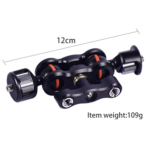 Madoffut Articulating Magic Arm Monitor <strong>Mount</strong> With <strong>1</strong>/<strong>4</strong>&quot; Screw Double Ball Heads Magic Arm for Monitor Lights Audio Recorders - Product Image 4