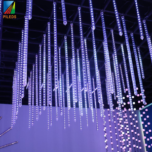 20 мм SPI/DMX Artnet RGB светодиодные пиксельные трубки 360 3D метеоритная лампа для Madrixs