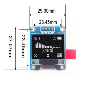 0.96 &quot;Blue Yellow Blue Dual <strong>Color</strong> White I2C IIC Communication <strong>Display</strong> OLED <strong>LCD</strong> Screen <strong>Module</strong> - Product Image 2