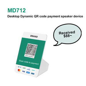 RINLINK MD712 Desktop Desktop Cloud Speaker Payment <strong>Device</strong> 2.4&quot; LCD Dynamic QR <strong>Code</strong> <strong>Display</strong> With 3W Speaker - Product Image 2