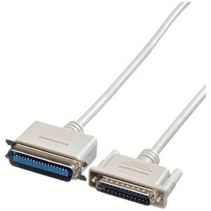 Roline并联连接电缆 [1x D-SUB连接器25针-1x <span class=keywords><strong>Centronics</strong></span>连接器] 4.50m灰色 (940910840731)