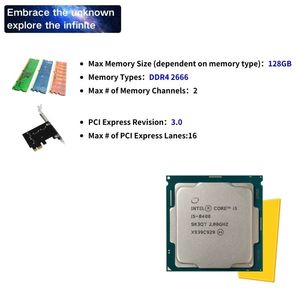 Usado funcional 6 núcleos 6 hilos 2,8 GHz Boost 4,0 GHz 65W LGA 1151 procesadores ordenador Core Gamer Gaming PC CPU I5 8400 - Product Image 5