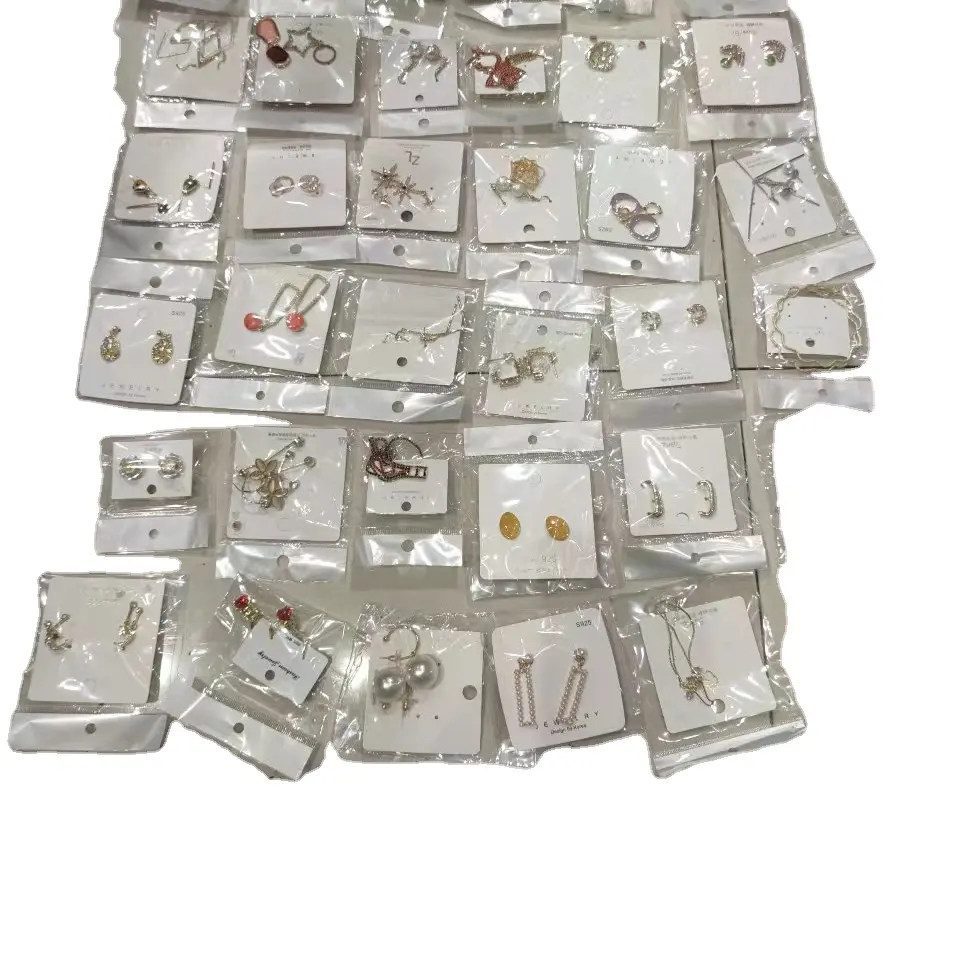 80-150pcs each kg sell by weight Korean style ear studs no need to take off anti-drop bulk jewelry mix and random