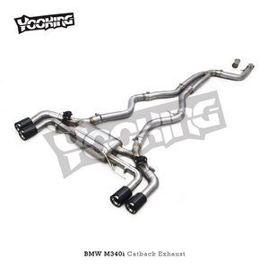 ท่อไอเสียสแตนเลสสำหรับรถแข่ง M340i/M340 3.0T 2019-2024ปลายท่อคาร์บอนไฟเบอร์ - Product Image 4