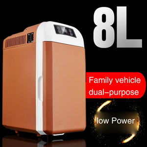 <strong>Temperature</strong> Control <strong>Digital</strong> Display 8 Liter Car Refrigerator Car Household Dual-Purpose Small Refrigeration 50-56W 12V/220V/110V - Product Image 2