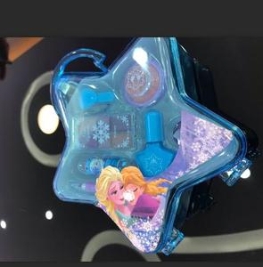 子供用ポータブルプラスチックトートバッグ化粧品星型ジュエリー収納ボックスデスクトップイヤリング & リング収納