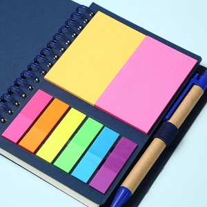 特注A5スパイラルバウンドノートペン付きクラフト紙粘着Notes-A6サイズノート取りと整理 - Product Image 2