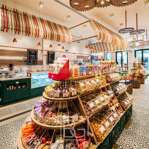 Kệ Trưng Bày Nguyên Bản Tùy Chỉnh Kệ Trưng Bày Bằng Acrylic Có Thể Thu Gọn Kệ Trưng Bày Kẹo Thương Mại Kiosk Trung Tâm Mua Sắm Kẹo - Product Image 2