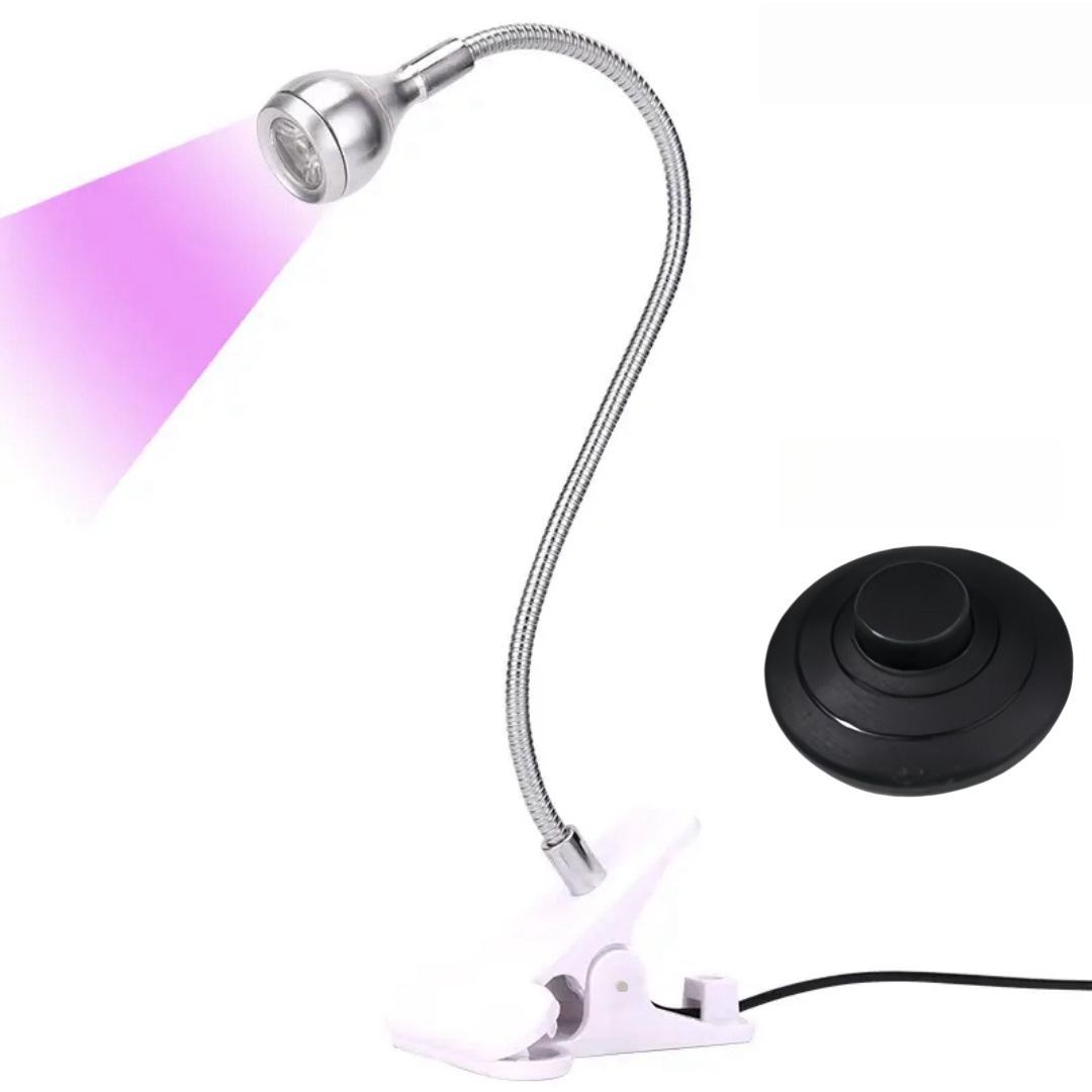 Argent avec pédale (fil noir)