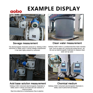 AOBO 4-20ma Salida de pulso Diseño compacto Higiénico Conexión de brida de 2 pulgadas Medidor de flujo electromagnético digital de 0,5 etapas - Product Image 4