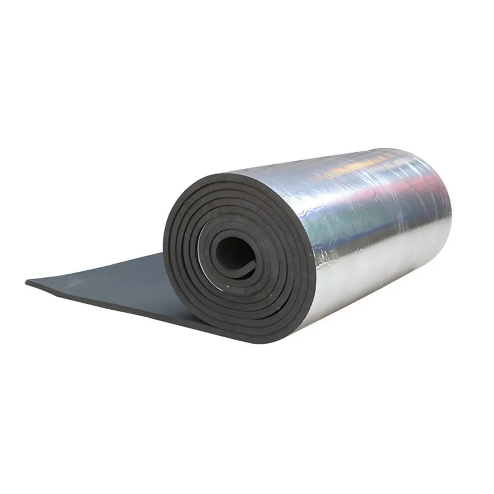 Funas Feuille d'aluminium sans poussière Mousse NBR Matériau thermo-isolé/Isolation thermique Panneau de mousse en caoutchouc