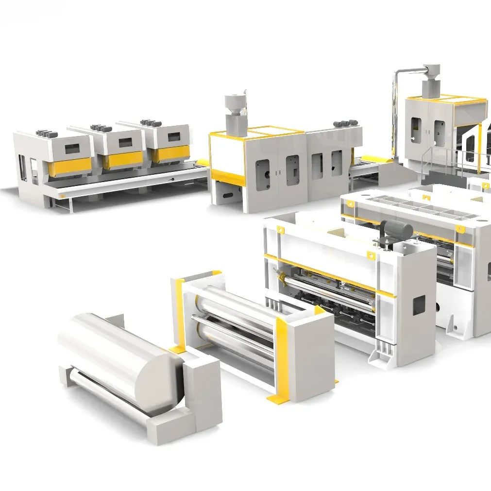 Máquina automática para fabricar tecido geotêxtil PET máquina para fabricar tecido não tecido de alta resistência