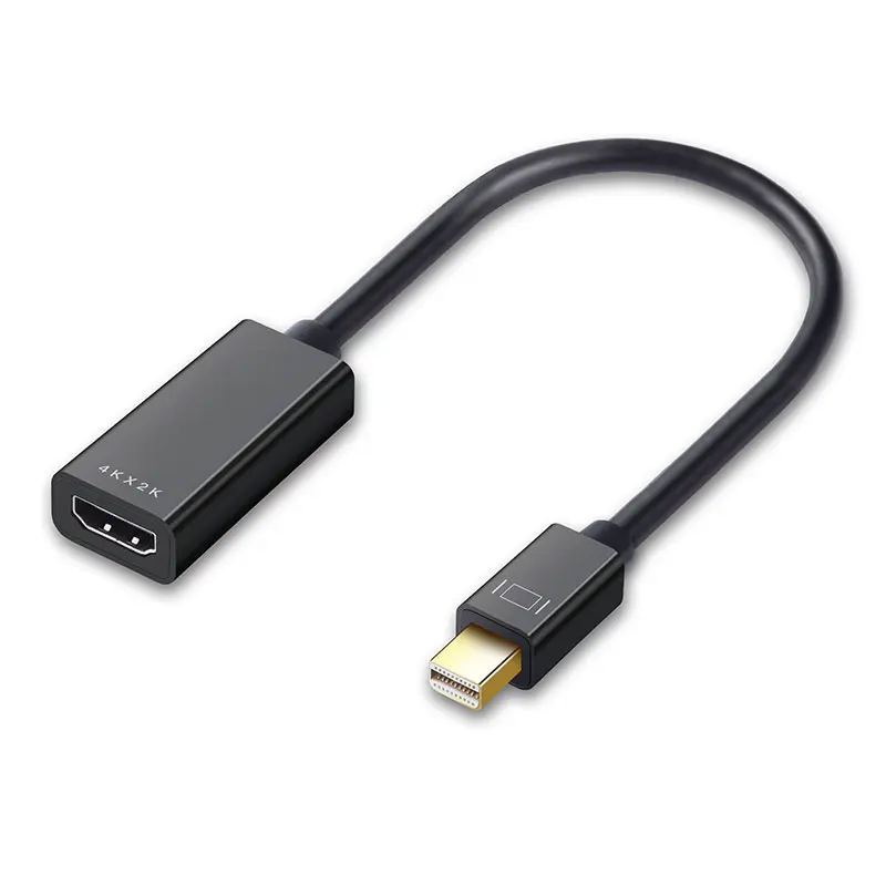 محول HDMI صغير ذكر إلى أنثى مزود بمنفذ عرض صغير بجودة عالية 4k 1080p محول DP إلى HDMI/DVI/VGA