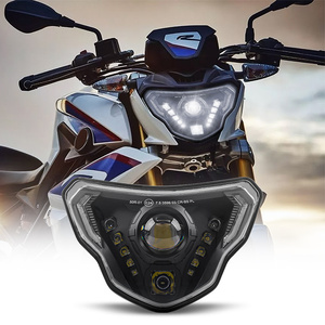 BMW G310GS G310R G 310 GS R 310GS 2016-2018ハイロービームフロントヘッドランプ用EmarkLedプロジェクターヘッドライトアセンブリ (DRL付き) - Product Image 1