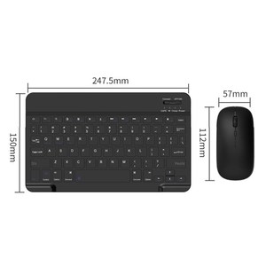 Conjunto de teclado y ratón inalámbrico 030, juego de teclado y ratón recargable de 10 pulgadas para Mac / iOS / Windows / Android - Product Image 6