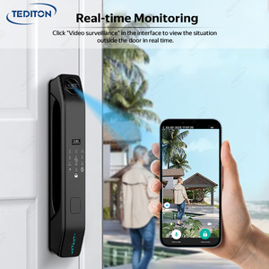 Prezzo di fabbrica 3D riconoscimento facciale Wifi senza chiave di impronte digitali App telecomando Smart serratura della porta con la macchina fotografica - Product Image 5