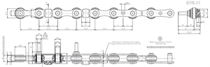 C2052PC <strong>Chain</strong> for 1.8L Bucket Elevator, 304 Stainless Steel <strong>Chains</strong> for Elevator, Roller <strong>Chain</strong> - Product Image 4